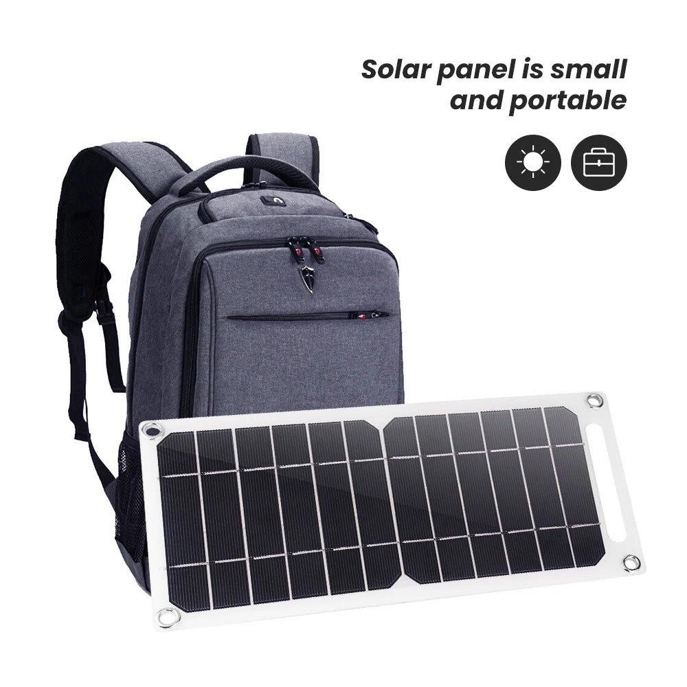 6W Backpack-Attachable Solar Charging Panel