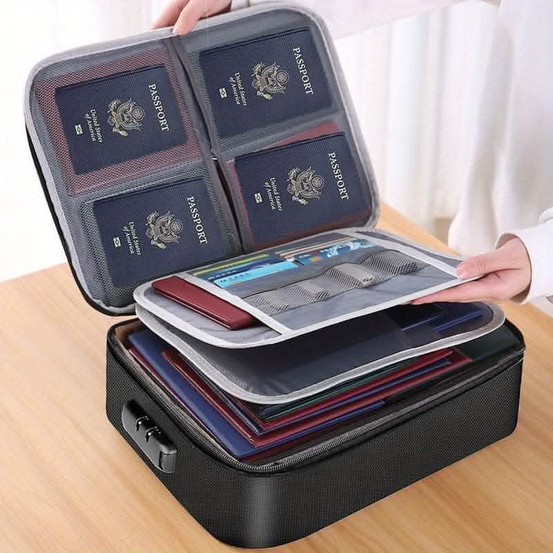 Multi-Layer Document Tickets Storage Bag Certificate File Organizer