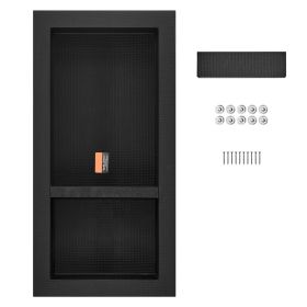 Shower Niche Ready for Tile 16" x 32", Double Shelf Organizer, Square Corners Wall-inserted Niche Recessed Shower Niche Ready for Tile 16" x 32", Double Shelf Organizer, Square Corners Wall-inserted Niche Recessed